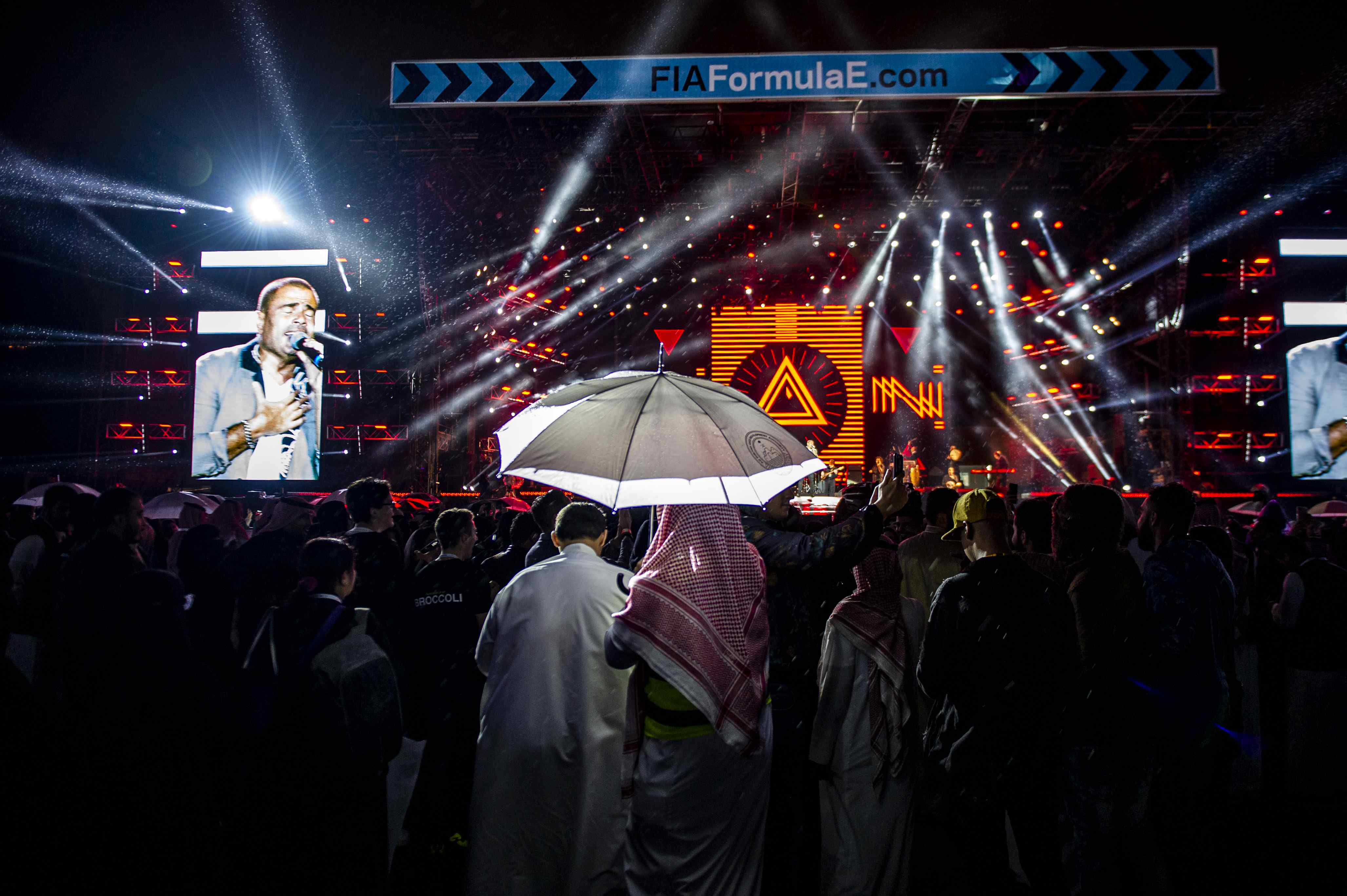 Saudi Arabia’s Ad Diriyah concert kicks off in rainy Riyadh Arab News