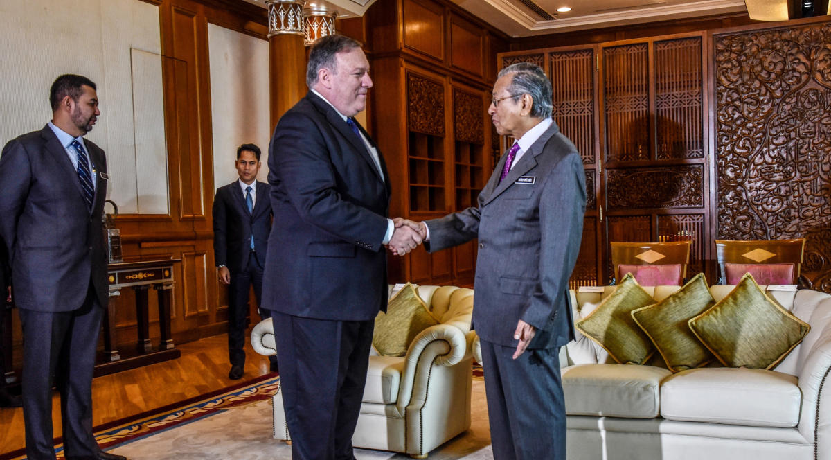 Don't pander to China, Pompeo tells Malaysia PM  Arab News