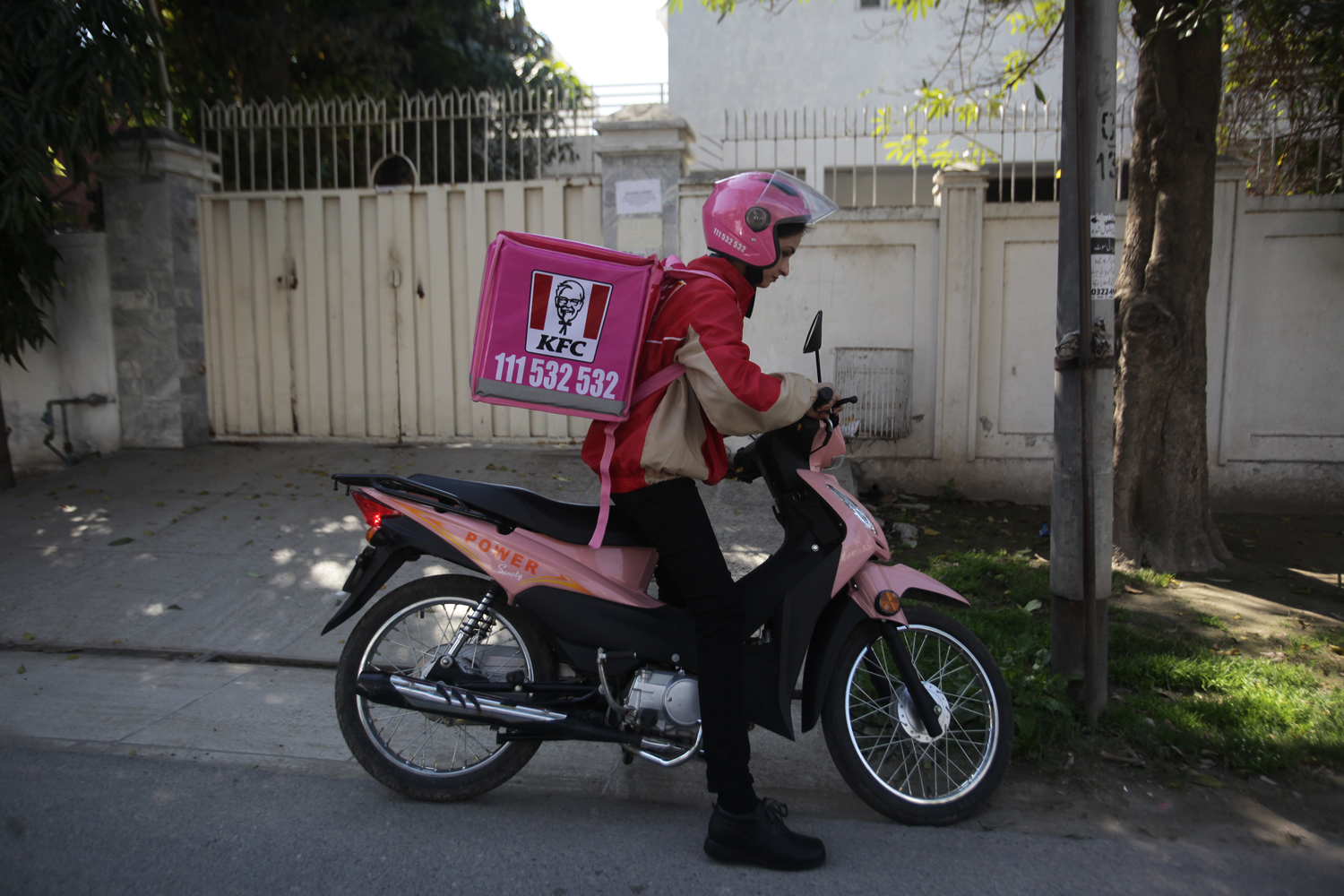 kfc delivery bike