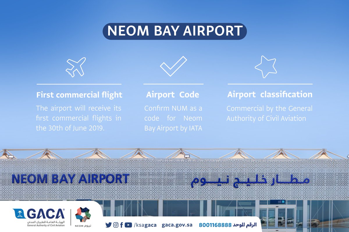 Saudi Civil Aviation Announces The Opening Of Neom Bay Airport Arab News