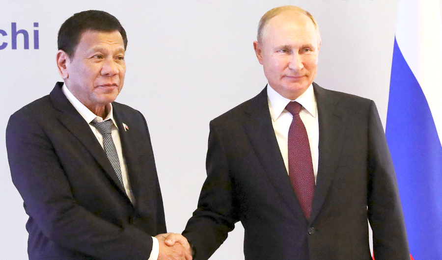 Putin Offers Counterterrorism Help To Philippine President Arab News