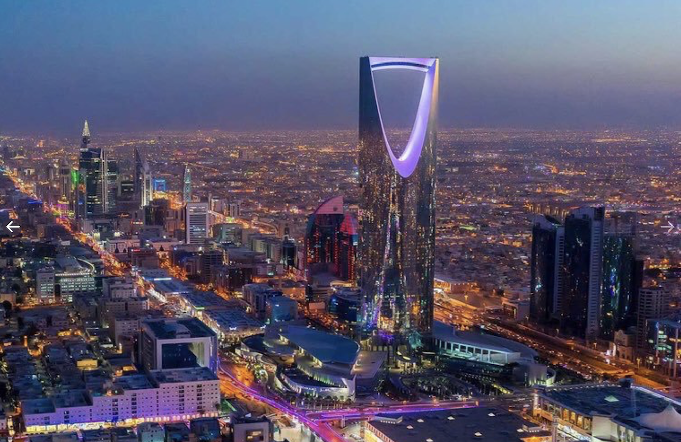 Purple glow envelops Riyadh buildings ahead of K-pop stars BTS