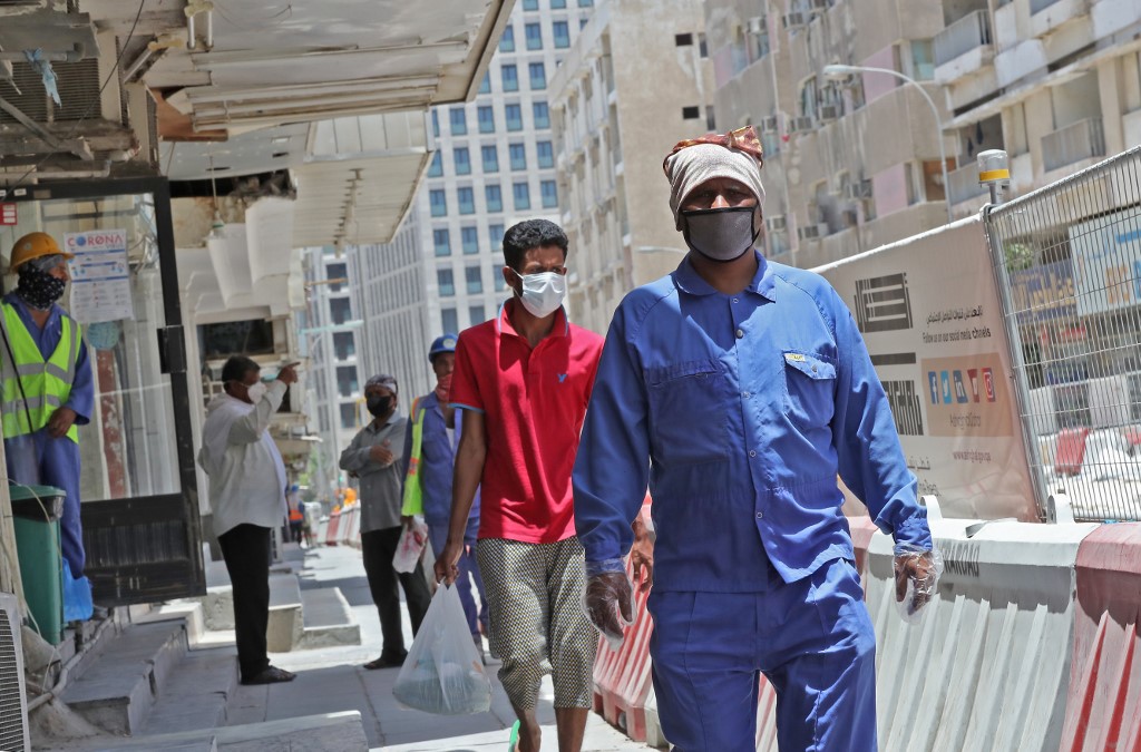 Workers for the Imperial Trading and Construction Co. (ITCC) and Lalibela Cleaning & Services told investigators that they “live and work in desperate conditions.” (File/AFP)