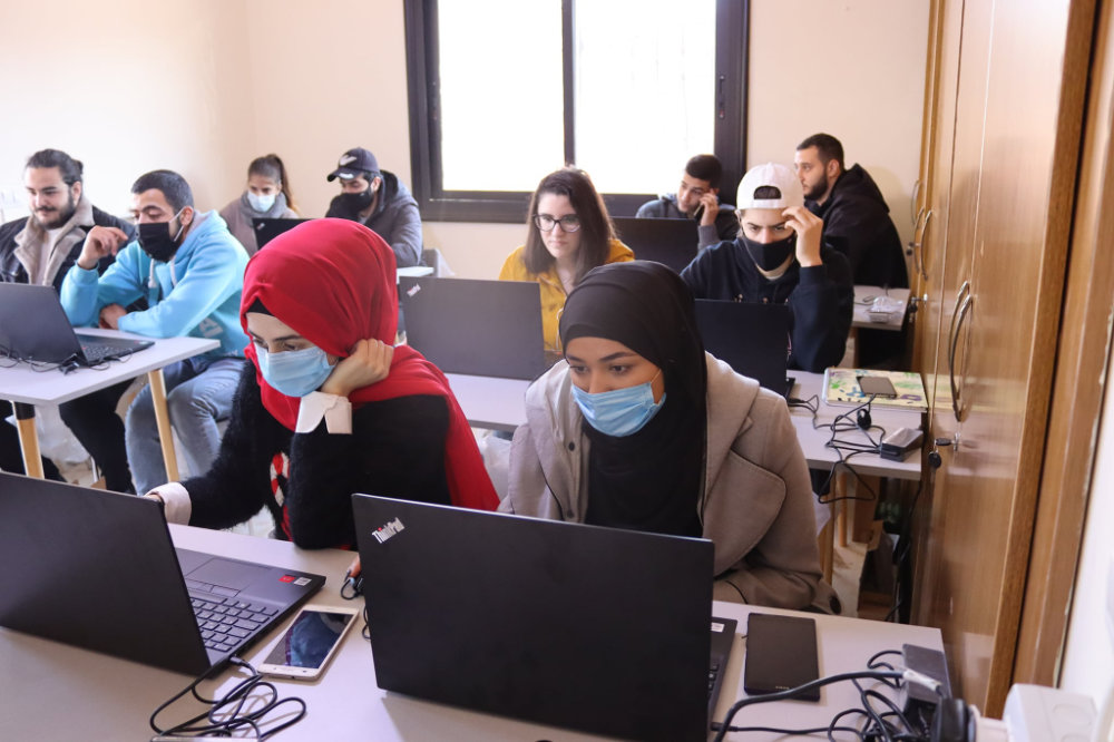 USPeaK run computer courses for refugees and host community in Baalbek and Jib Jannin, Lebanon. (Supplied)