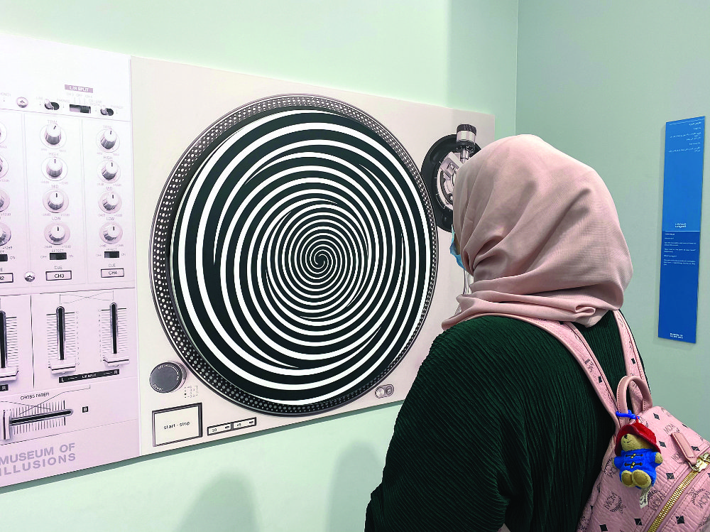 The Muesum of Illusions features several interactive optical illusions, along with explanations as to how they work and why our minds get tricked by them. (AN Photo by Thamer Alfuraiji)