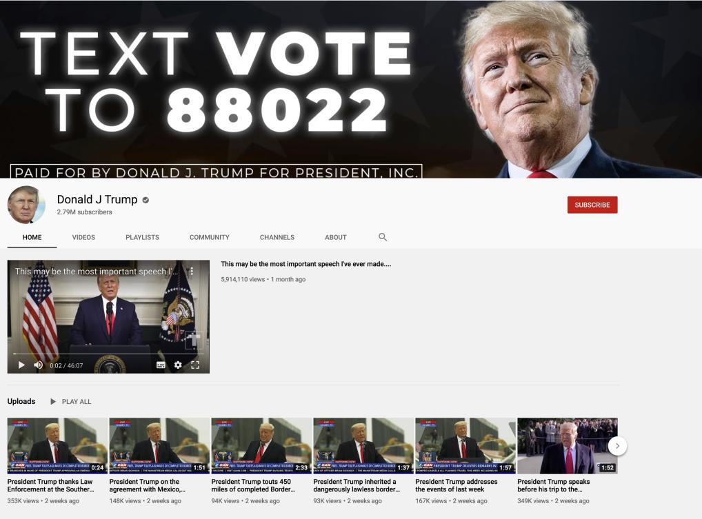 Youtube Suspends Trump Indefinitely Stops Giuliani Monetizing Clips Arab News