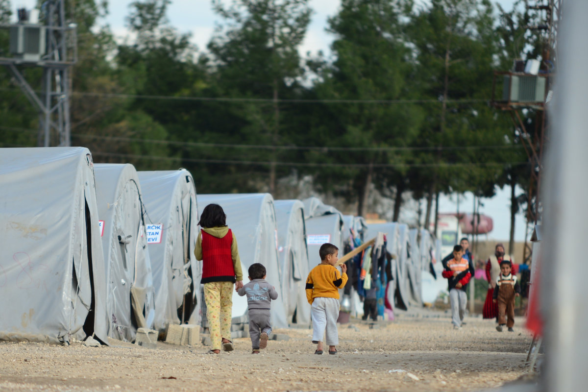 Syrian children are seen at a refugee camp in Suruc, Turkey in this photo taken on April 3, 2015. Five years on, little has changed about their plight as the Syrian conflict continues, say aid groups. (Shutterstock photo) 