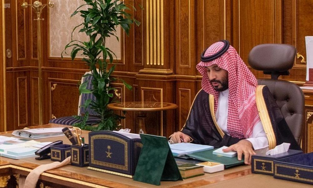 Saudi Arabia’s Council of Ministers held their weekly meeting chaired by King Salman in NEOM on Tuesday, March 9, 2021. (SPA)