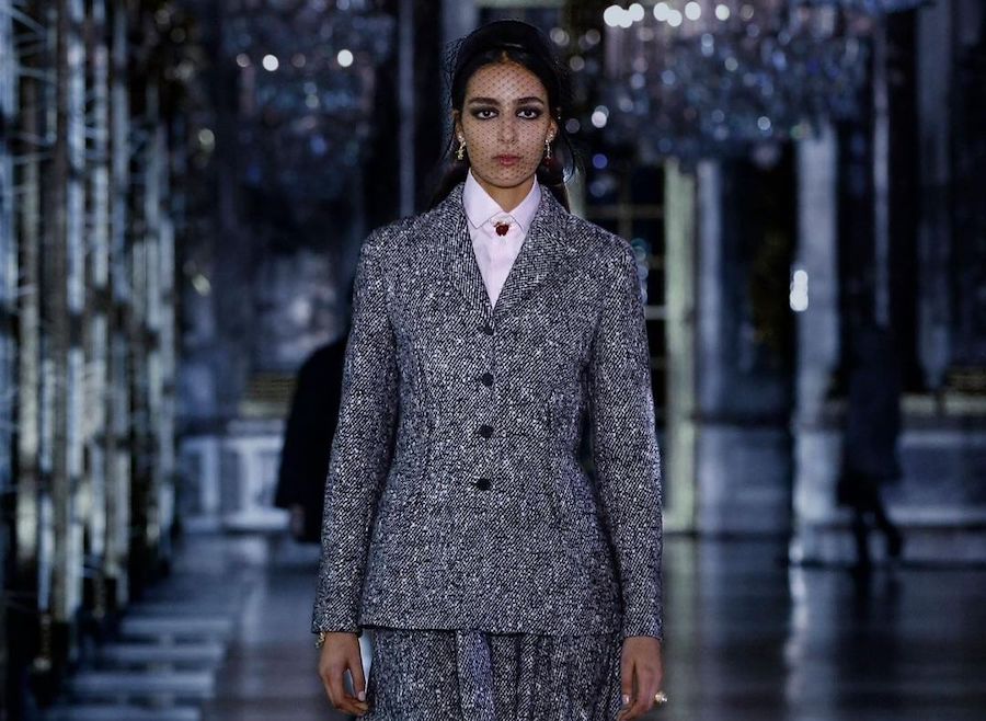 Nora Attal appears on the Dior fall 2021 ready-to-wear runway. Supplied