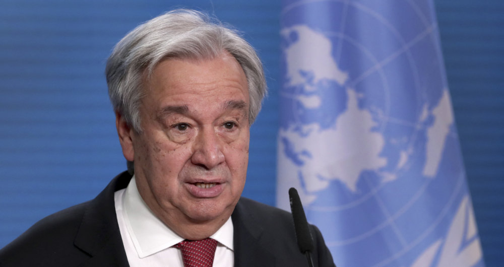 UN Secretary-General Antonio Guterres. (AFP/File)