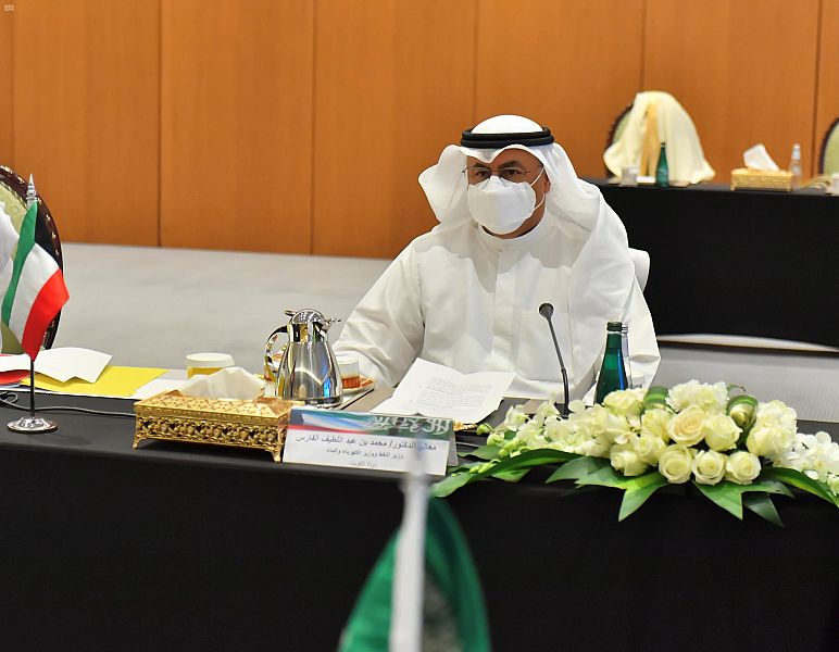 Saudi Minister of Energy Prince Abdul Aziz bin Salman and Kuwaiti Minister of Oil Mohammed Al-Fares (pictured) held talks in Riyadh on Wednesday, March 17, 2021. (SPA)