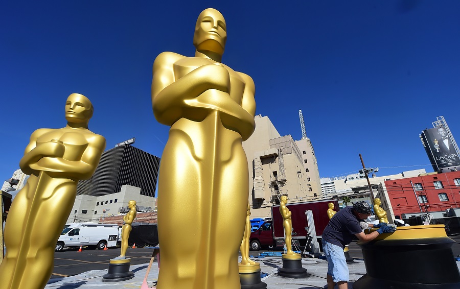 The Oscars ceremony in April will be an intimate, in-person gathering, held without Zoom and limited to nominees, presenters and their guests, the producers said on Thursday.(File/ AFP)