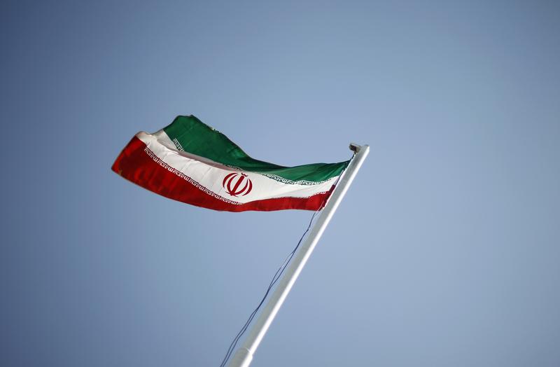 An Iranian national flag flutters in Tehran. (File/Reuters)