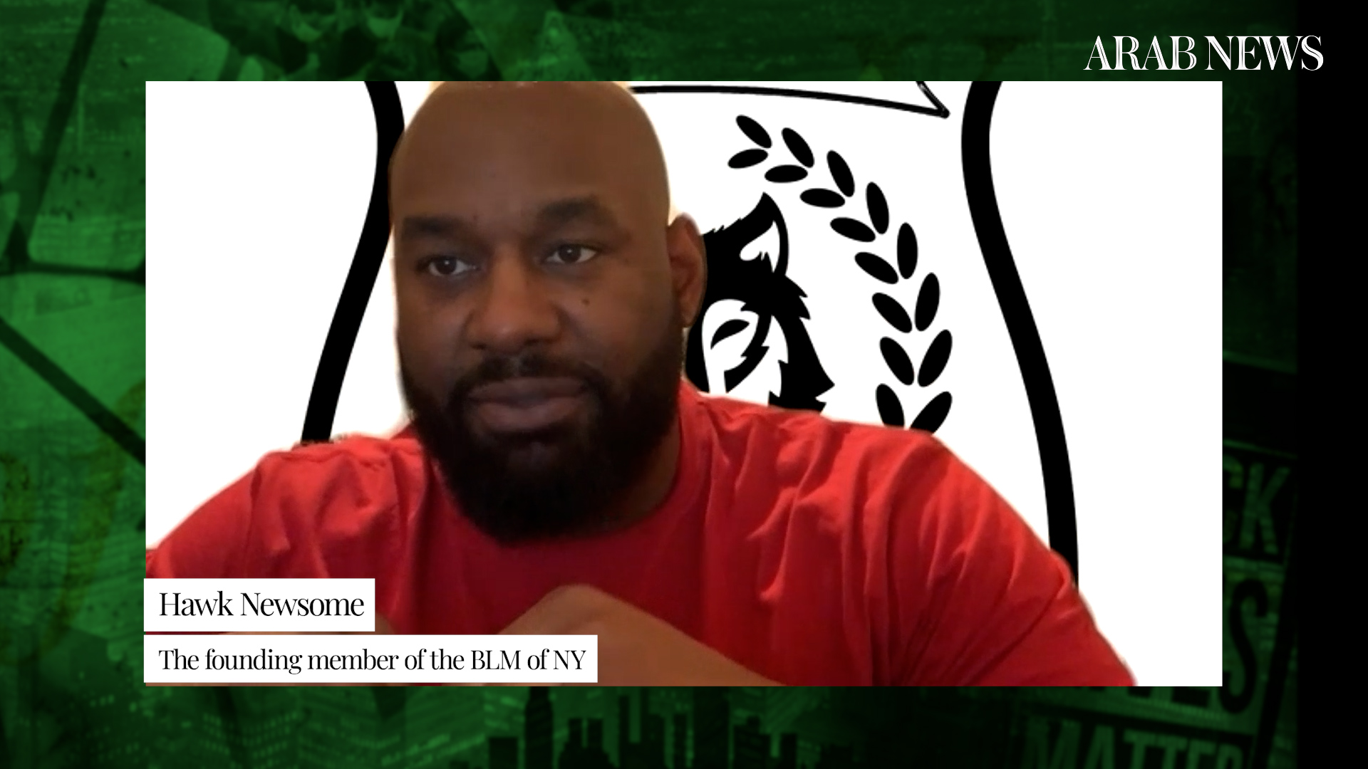 Hawk Newsome, a founding member of Black Lives Matter (BLM) Greater New York. (Screenshot