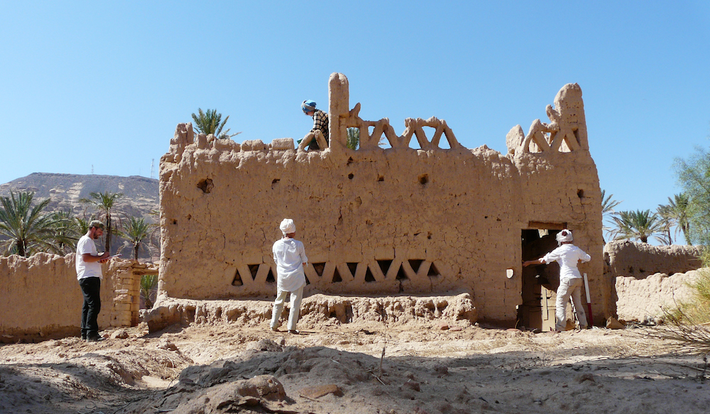 An Archaïos survey team at work in the AlUla Cultural Oasis. (Supplied)