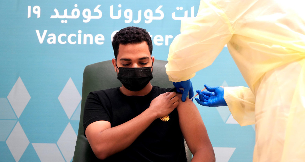 Nearly 29 percent of Saudi Arabia's population is vaccinated. (SPA)