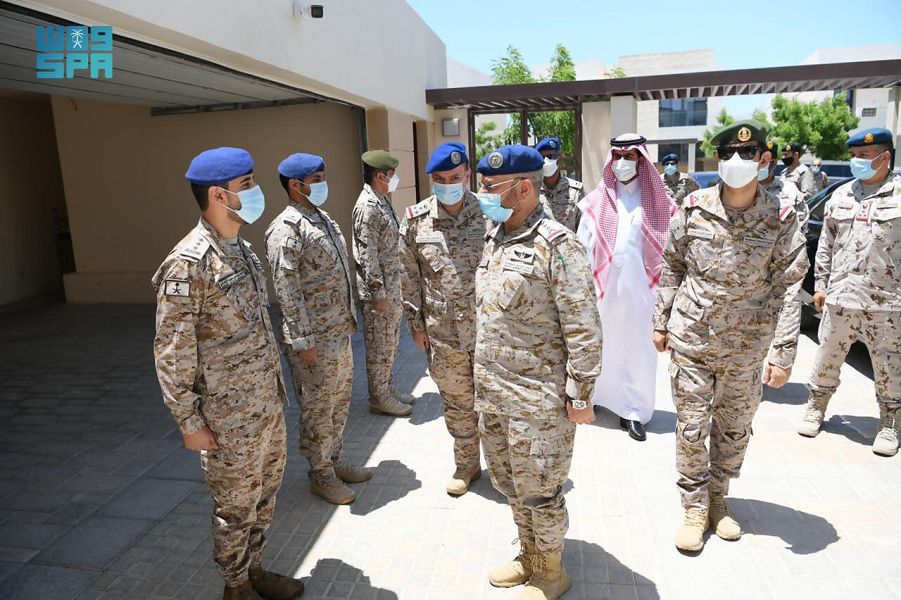 Saudi Arabia’s Chief of the General Staff Gen. Fayyad bin Hamed Al-Ruwaili opens new Military Attache headquarters in the UAE capital, Abu Dhabi. (SPA)