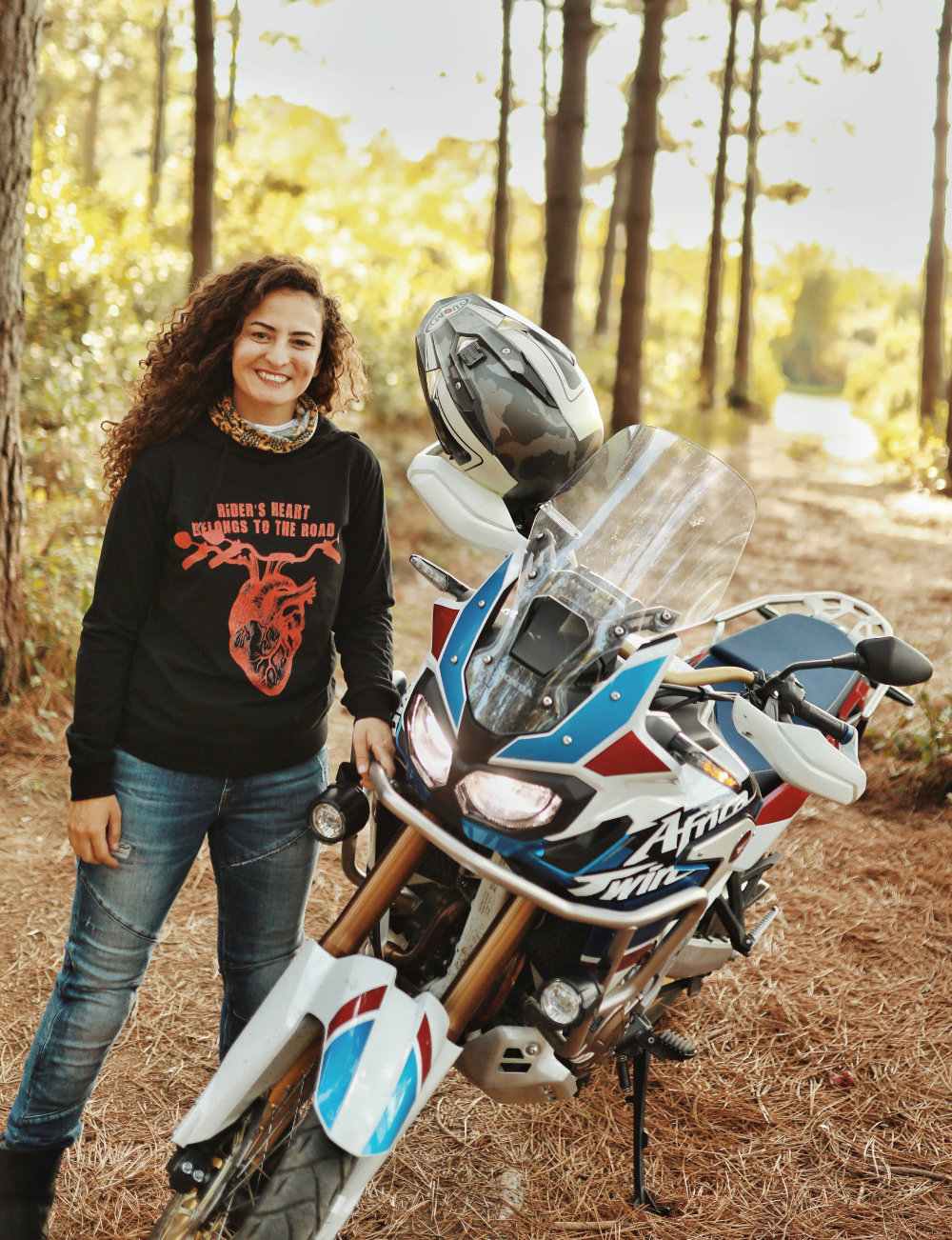 Asil Ozbay plans to travel alone through 16 African countries on her motorcycle to reveal Africa “through the eyes of a woman.” (Supplied)