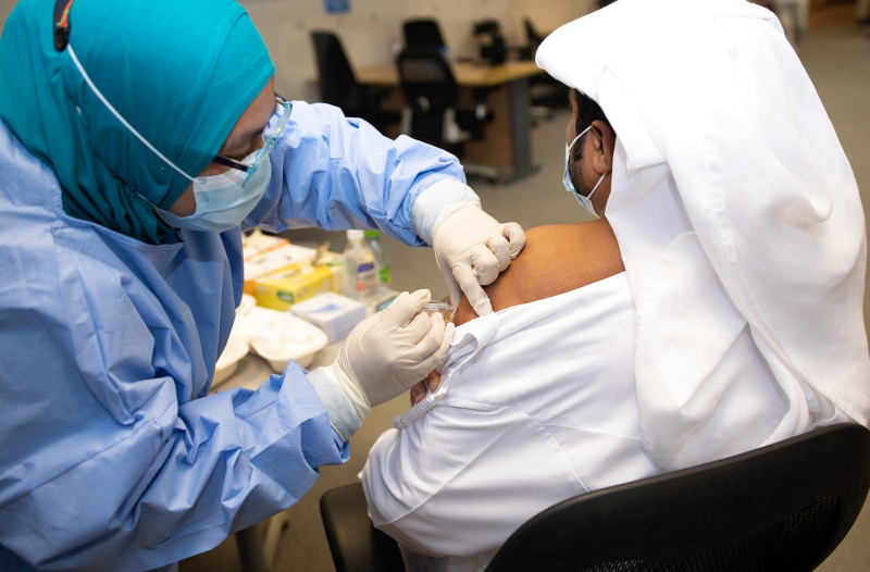 The UAE said 70 percent of the population has been vaccinated against COVID-19. (File/WAM)