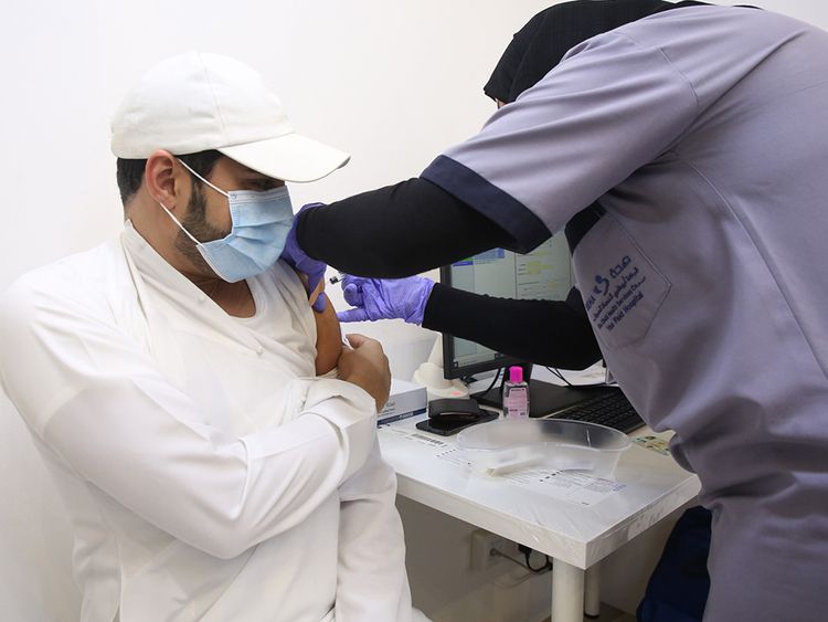 Abu Dhabi has announced that a wide range of public places will soon be accessible only to those vaccinated against the coronavirus. (Courtesy: Abu Dhabi SEHA/File Photo)