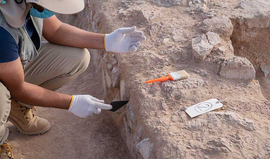 Archaeological excavation project begins in Dariyah. (SPA)