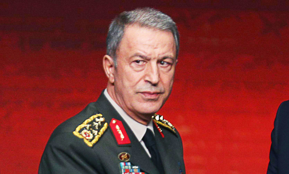 Chief of General Staff of the Turkish Armed Forces General Hulusi Akar at Bestepe National Culture and Congress Centre in Ankara on March 13, 2018. (AFP file photo)