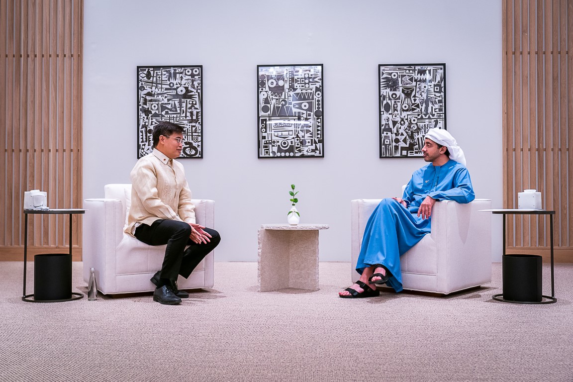 UAE Foreign Minister Sheikh Abdullah bin Zayed meets Robert Borje, presidential assistant on foreign affairs and special envoy. (WAM) 