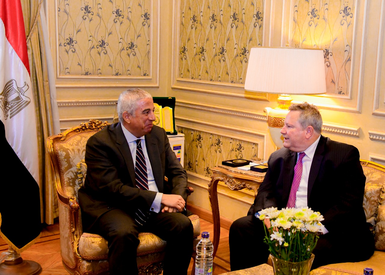 US envoy for the Horn of Africa Mike Hammer meets Egyptian government officials in Cairo. (Twitter/@USEmbassyCairo)