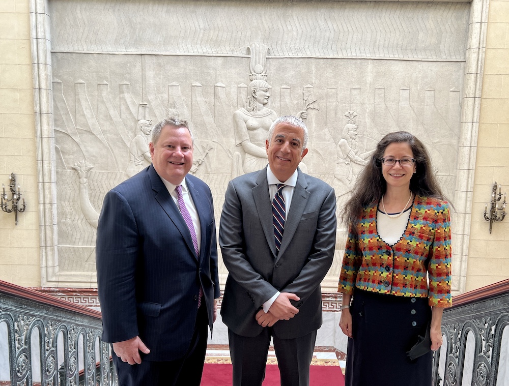 US envoy for the Horn of Africa Mike Hammer meets Egyptian government officials in Cairo. (Twitter/@USEmbassyCairo)