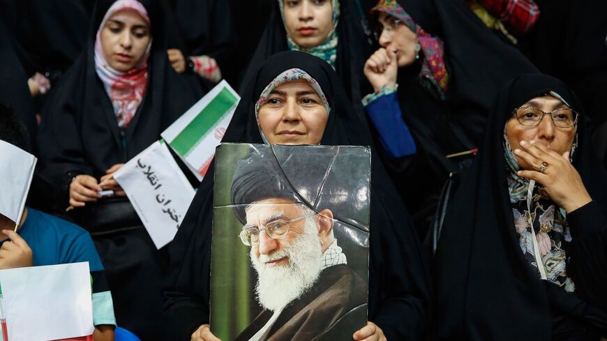 : Supreme Leader Ali Khamenei has derided Iranian women protesting against wearing of the hijab as victims of a Western conspiracy. (AFP via Getty Images)