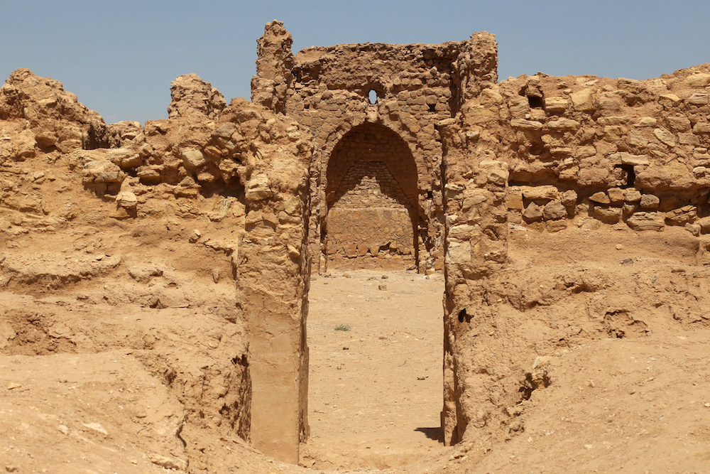 The Al-Aqiser archeological site in Iraq, which includes what has been described as one of the oldest eastern Christian churches. (AFP)