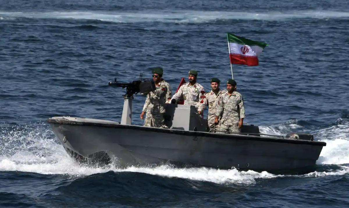 An Iranian boat on patrol earlier this year. (AFP/File Photo)
