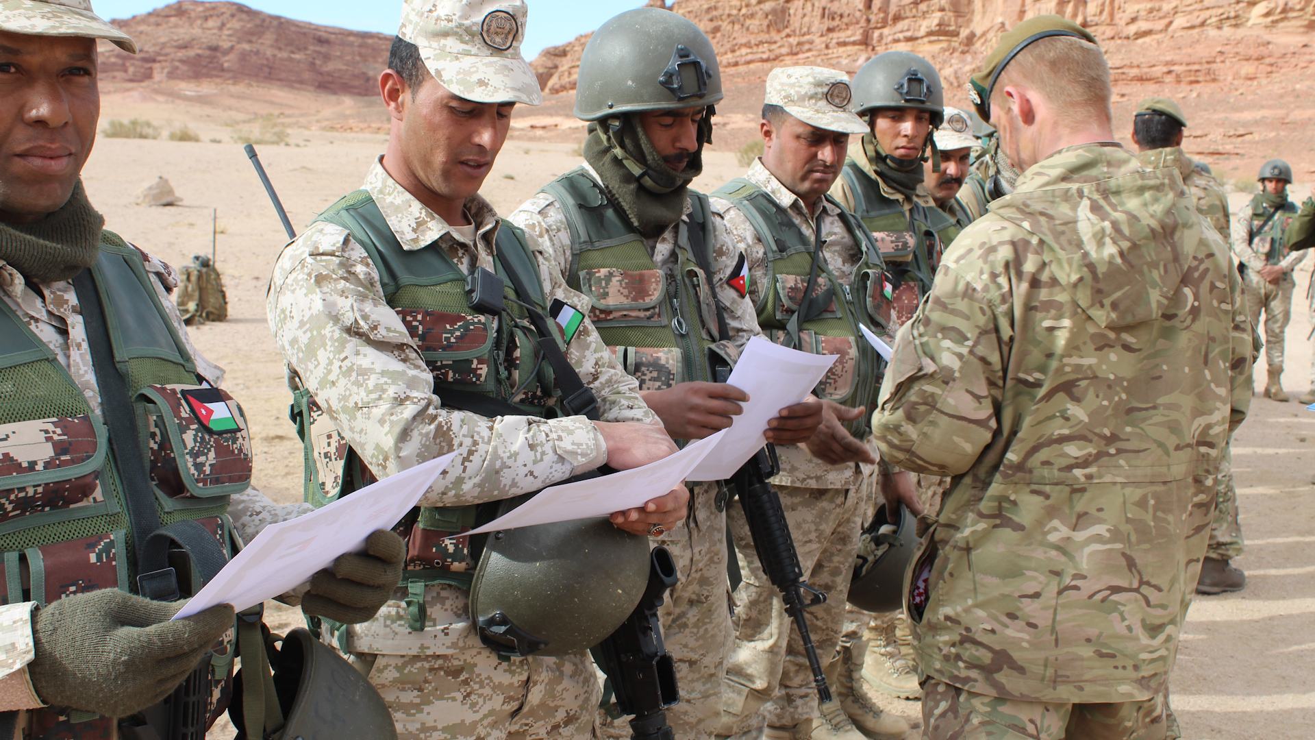British forces on a previous exercise in Jordan. (British Army/File Photo)