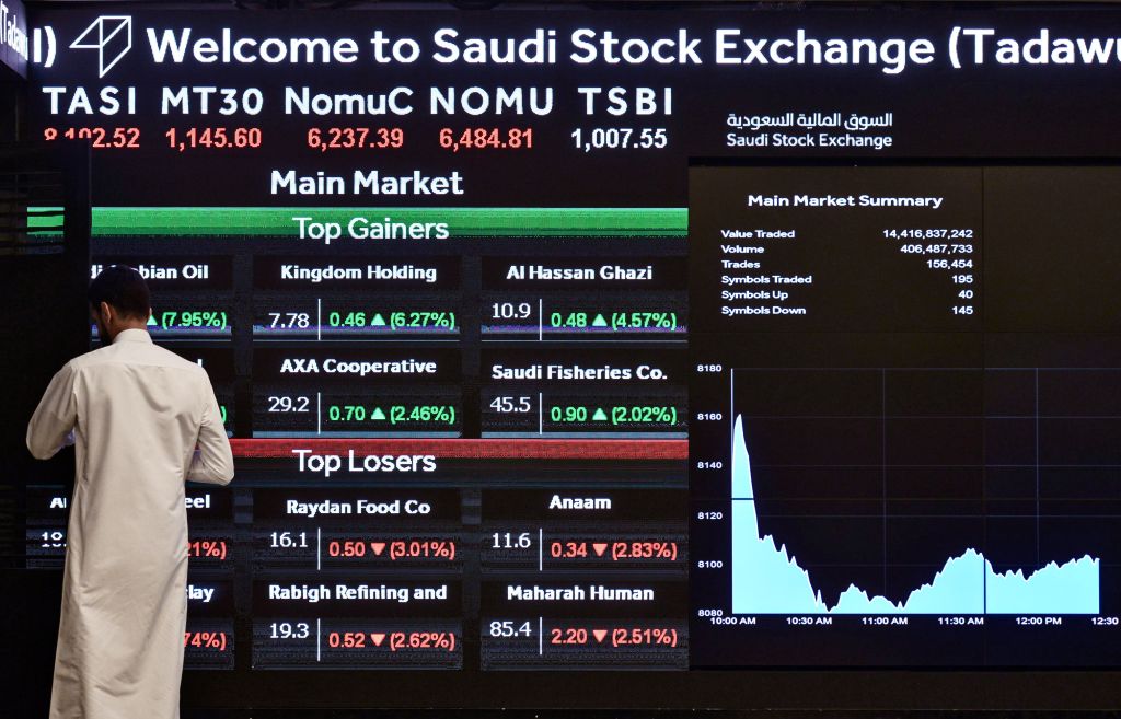 TASI è in calo dell’1% in linea con la maggior parte delle borse del GCC.  Continua l’hype per l’IPO: la campanella di chiusura