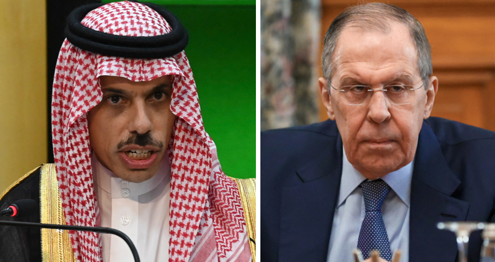 Ministros das Relações Exteriores da Arábia Saudita e da Rússia discutem a proposta do Reino de mediar na Ucrânia: telefonema