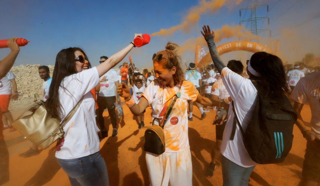 Women attend the Colour Run event during Riyadh season festival, in Saudi Arabia. (REUTERS file photo)