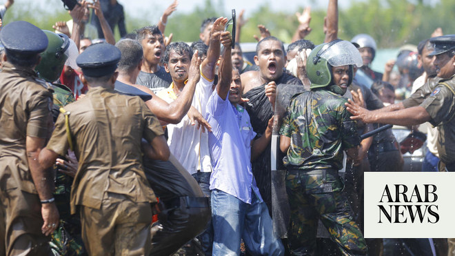 Clashes Erupt As Sri Lankans Protest China Port Deal | Arab News