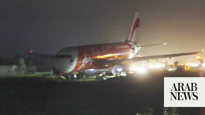 AirAsia Plane With 159 Aboard Overshoots Philippine Runway | Arab News