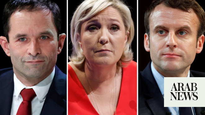 French presidential candidates face off in first TV debate | Arab News