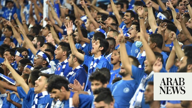 Players of Saudi Arabia's Al Hilal receive the runner-up medals during the  award ceremony after the AFC Champions League final match at Saitama  Stadium in Saitama, near Tokyo, Saturday, May 6, 2023.