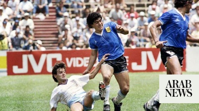 Goal! Maradona's 'Hand of God' shirt sets auction record