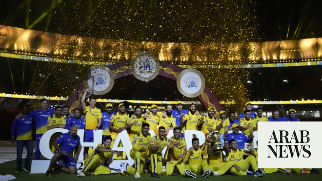 Ahmedabad : Gujarat Titans' players celebrate after winning the