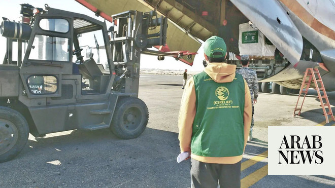 Latest Saudi aid for Palestinians arrives in Egypt