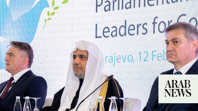 Muslim World League chief, chair of Bosnian presidency attend event for ‘coexistence and peace’