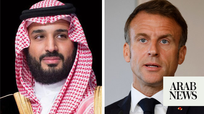 Saudi crown prince, French president discuss cooperation