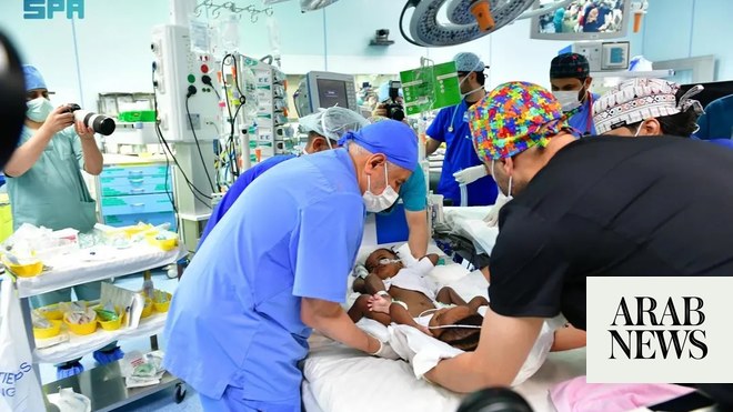 Saudi surgeons begin complex 14-hour operation separating Nigerian conjoined twins