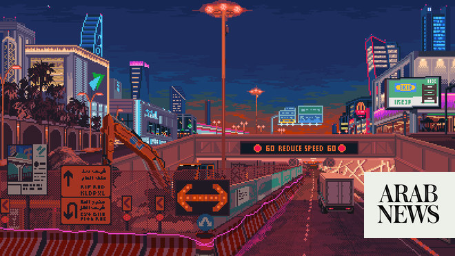 Saudi artist reimagines Kingdom’s capital in vibrant pixels