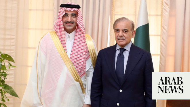 Pakistan PM receives Saudi fund chief in Islamabad