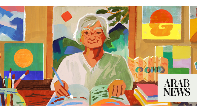 Google Doodle celebrates Lebanese-American poet and artist Etel Adnan