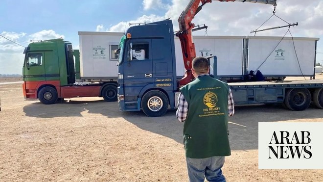 KSrelief provides 500 mobile homes for Syrian refugees in Jordan